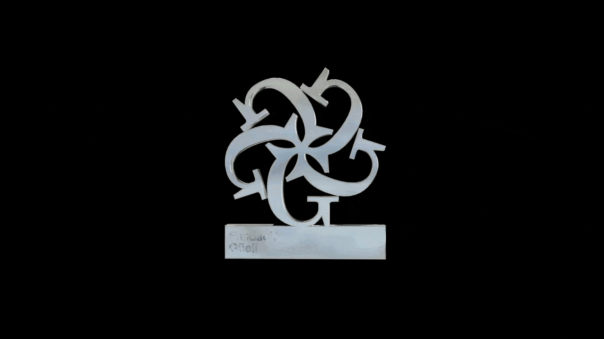 Símbolo del nuevo branding de la Fundació Güell en 3D