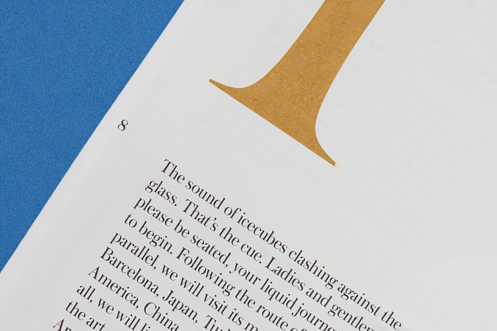 Detalle de la numeración de página de la Revista views del Hotel Arts Barcelona