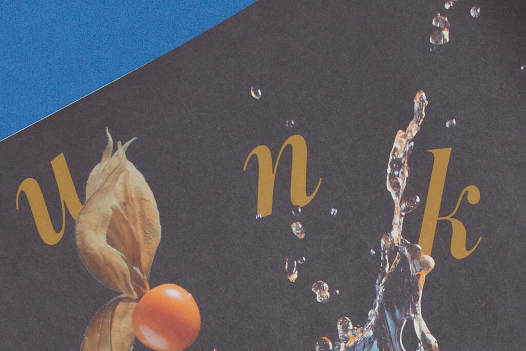 Detalle de la tipografia de la Revista views del Hotel Arts Barcelona